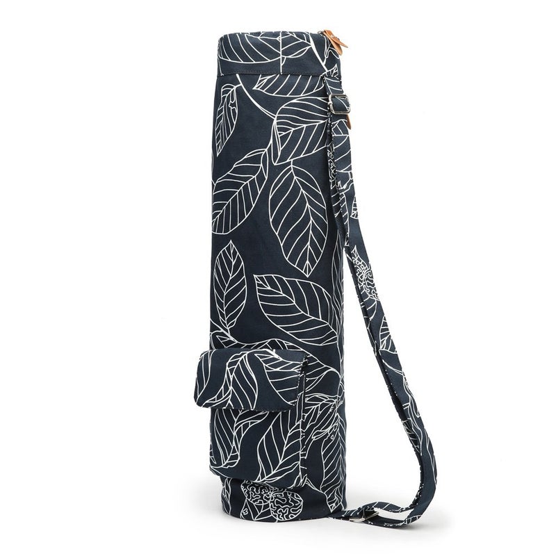 ELENTURE Canvas Yoga Mat Bag with Adjustable Strap & Pockets, Full-Zip Travel Gym Tote for Women & Men, Fits 1/4" & 1/3" Thick Mats, Lightweight Carrier for Yoga, Workout, Outdoor Use - Image 5